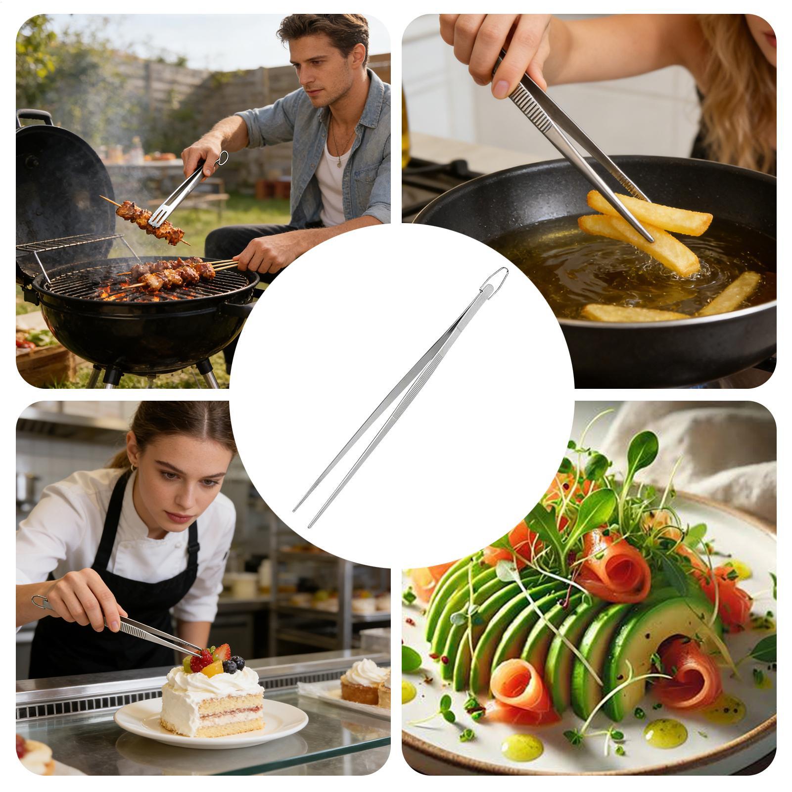 Cooking Tongs Tweezers Food To - Food Snacks Party ulasan dan harga