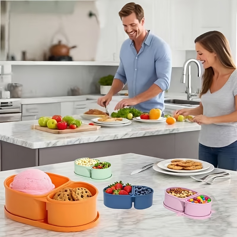Silicone Snack Container/Cover - Food Snacks For Picnic ulasan dan harga