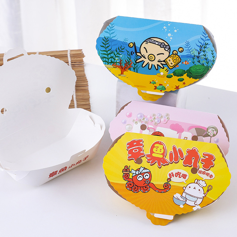 100Pcs Disposable Cartoon Octo - Food Snacks Party ulasan dan harga