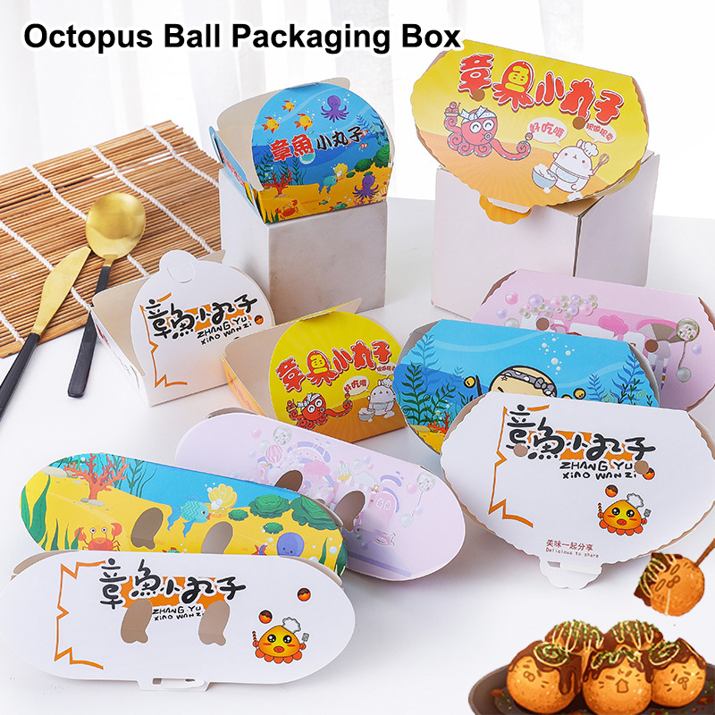 100Pcs Disposable Cartoon Octo - Food Snacks Party ulasan dan harga