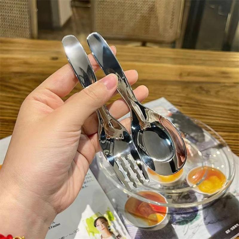 【MA】Compact Stainless Spoon An - Food Snacks Ideas For Kids ulasan dan harga