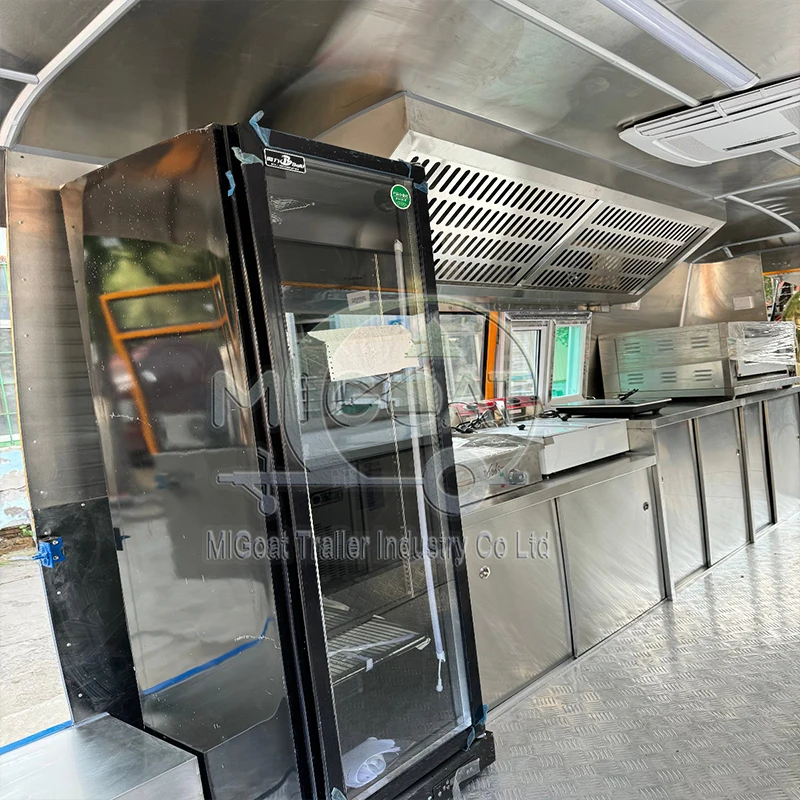 Commercial Mobile Food Van wit - Food Snacks Business ulasan dan harga