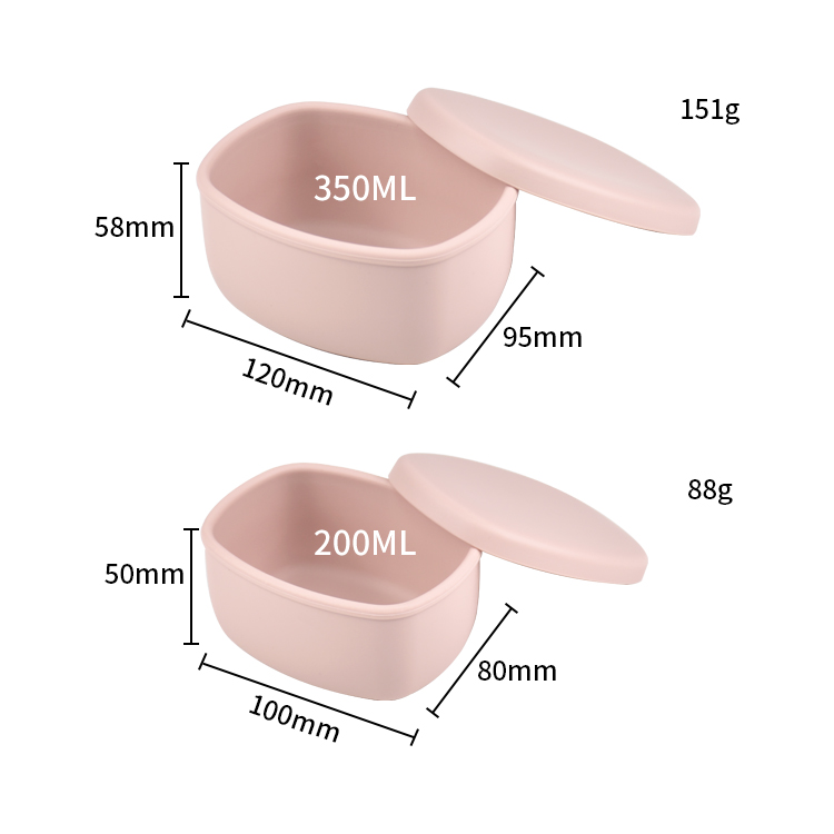 2-Pack 350ml + 200ml Silicone  - Food Snacks Name ulasan dan harga