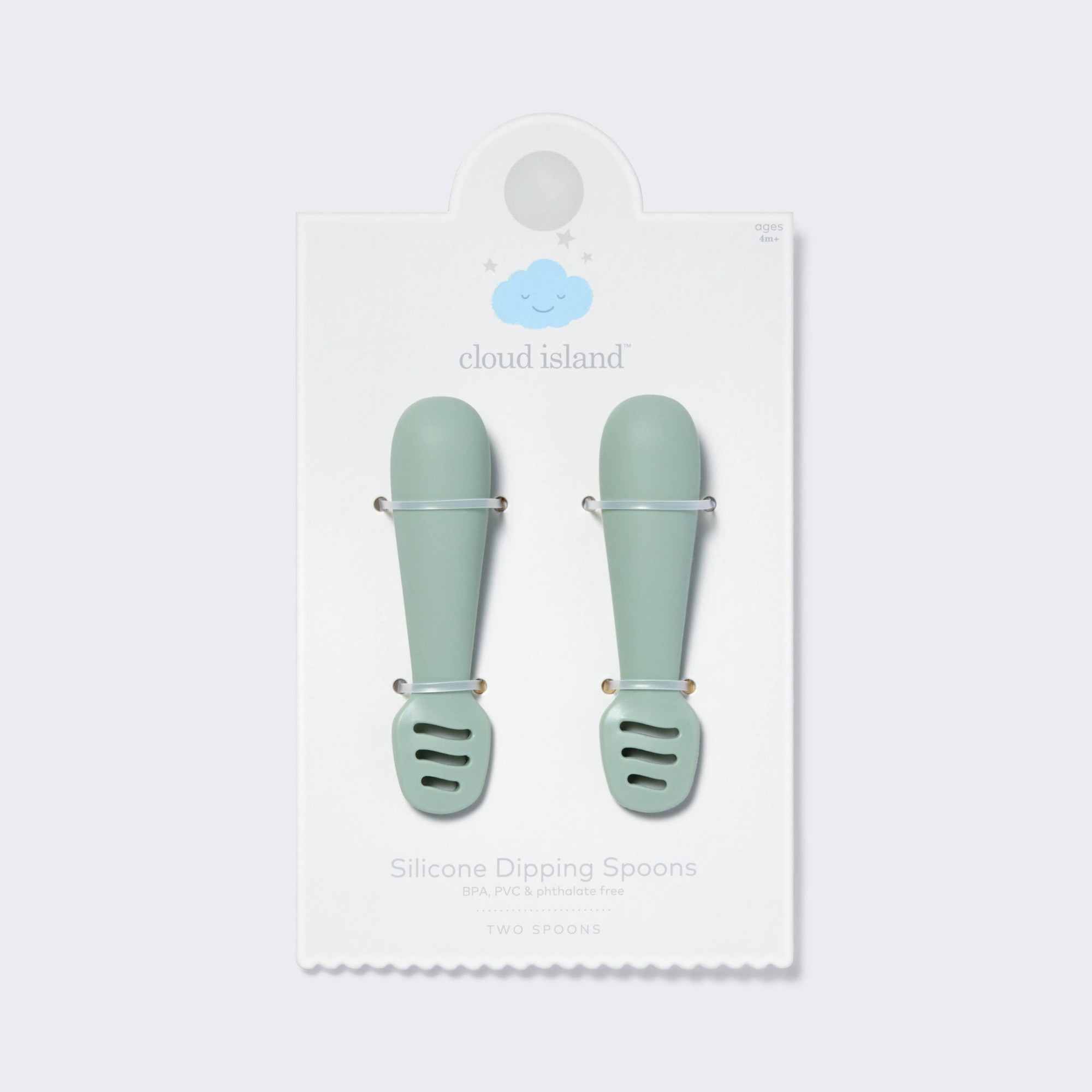 2pcs Green Baby Dipping Spoons - Food Snacks That Are Green ulasan dan harga