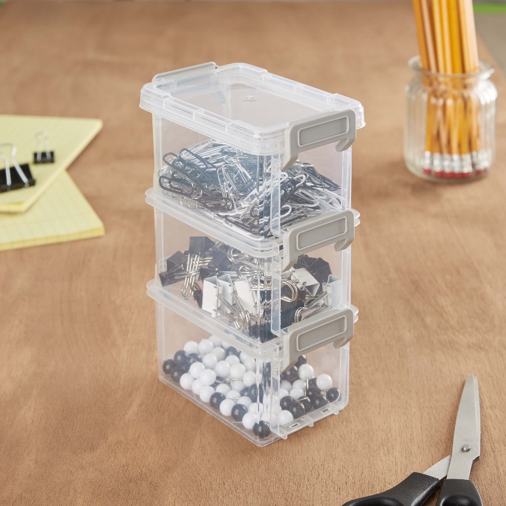 4-Pack 12oz Stackable Storage  - Snacks Food Labels ulasan dan harga