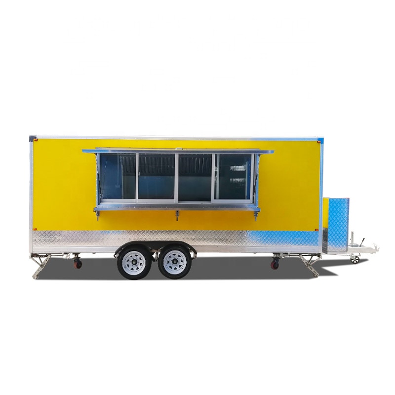 Square Type Food Trailer Custo - Food Snacks Business ulasan dan harga