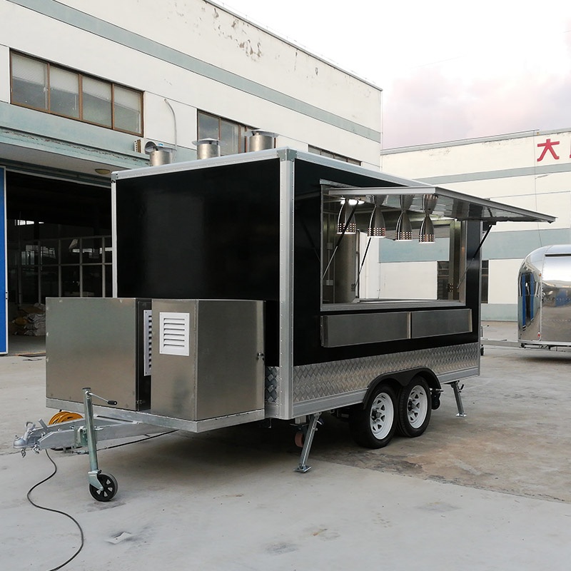 Square Type Food Trailer Custo - Food Snacks Business ulasan dan harga