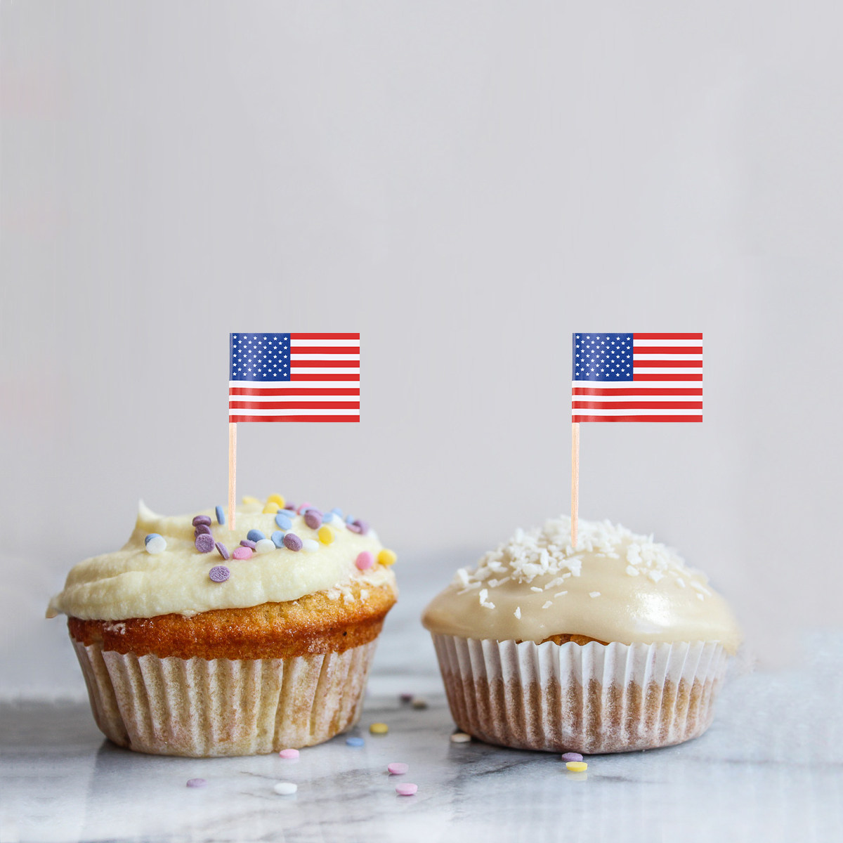 100Pcs American Flag Picks 2.5 - Food Snacks Party ulasan dan harga