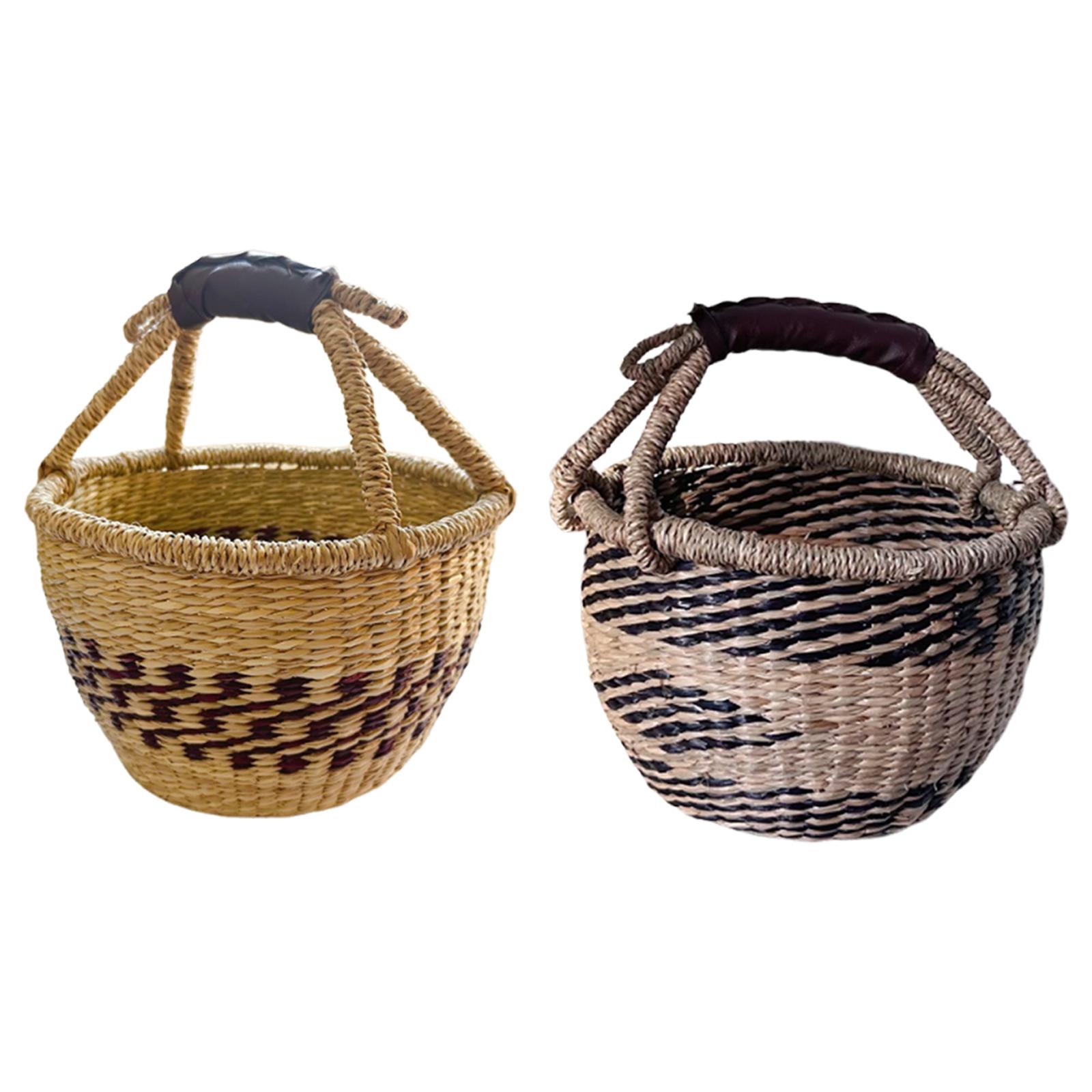Handwoven Picnic Basket Multif - Food Snacks For Camping ulasan dan harga