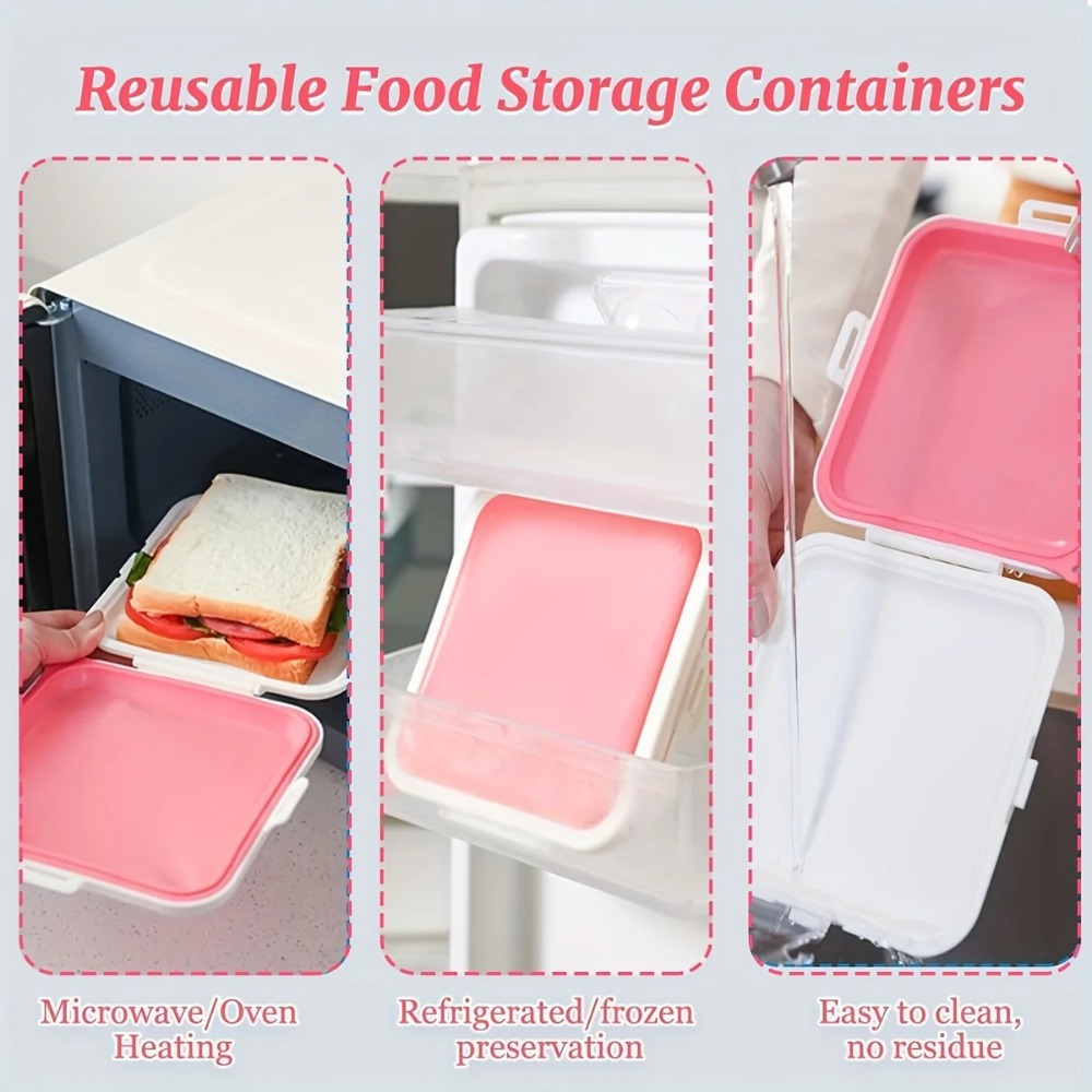 Silicone Sandwich Storage Box  - Food Snacks For Picnic ulasan dan harga