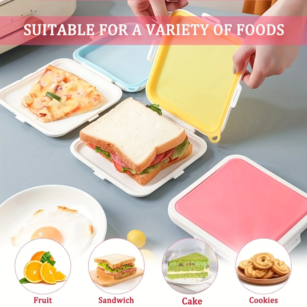 Silicone Sandwich Storage Box  - Food Snacks For Picnic ulasan dan harga
