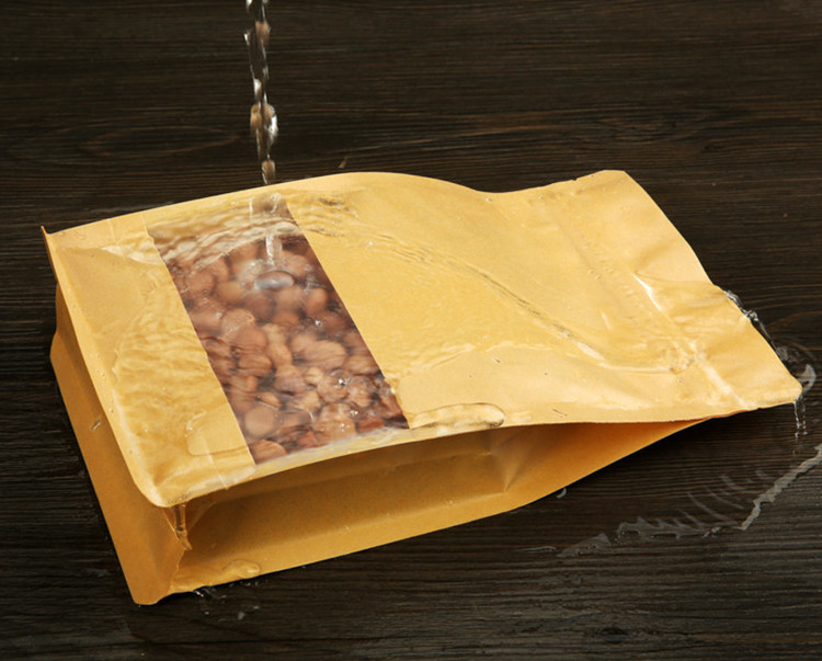 50PCS 3D Stand-up Kraft Paper  - Food Snacks Logos ulasan dan harga