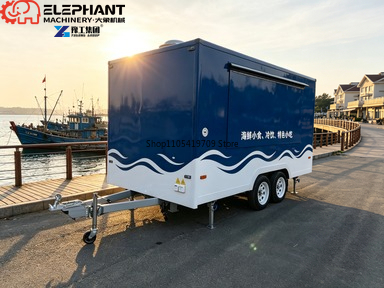 Box Shape Square Food Trailer  - Food Snacks Business ulasan dan harga