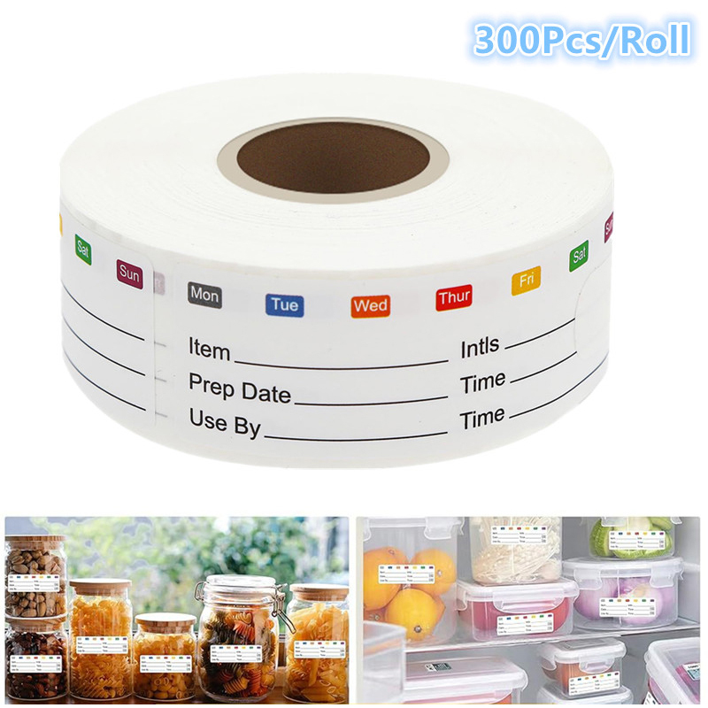300Pcs/Roll Candy Storage Expi - Snacks Food Labels ulasan dan harga