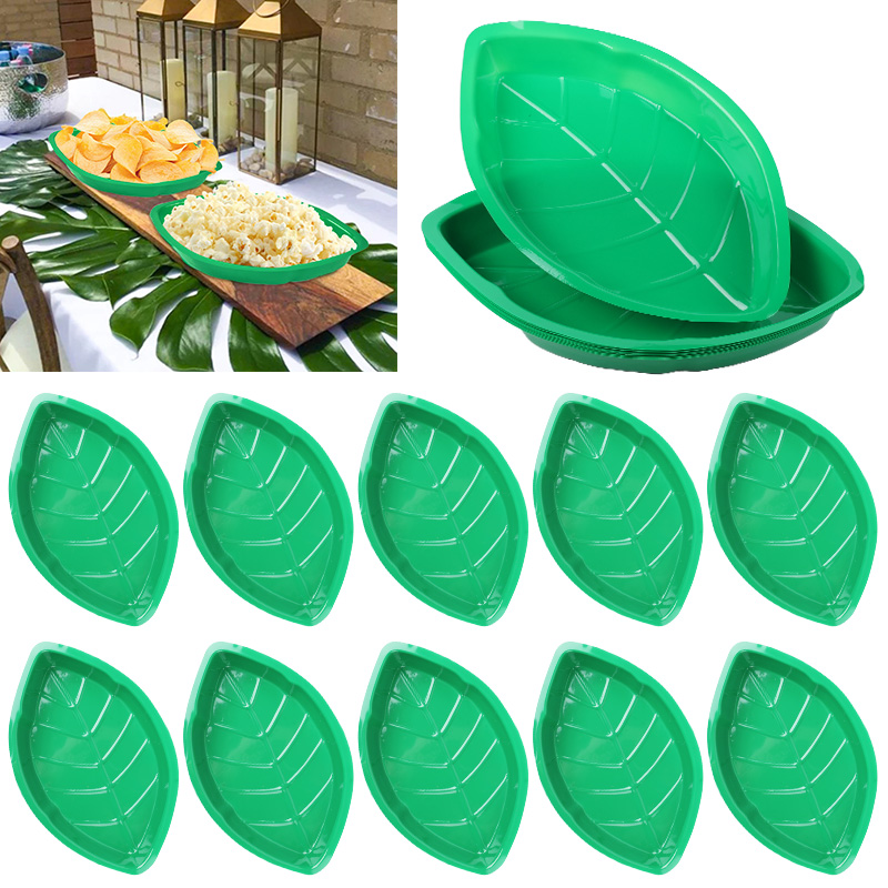 6Pcs Green Palm Leaf Plate Sna - Food Snacks That Are Green ulasan dan harga