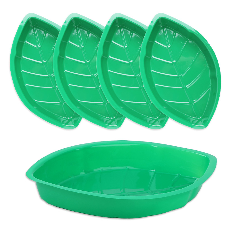 6Pcs Green Palm Leaf Plate Sna - Food Snacks That Are Green ulasan dan harga
