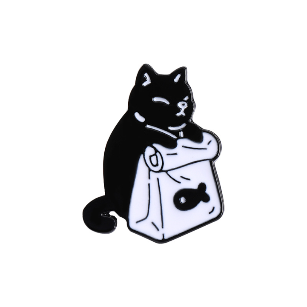 Cute Black and White Cat Anima - Food Snacks That Are Black ulasan dan harga
