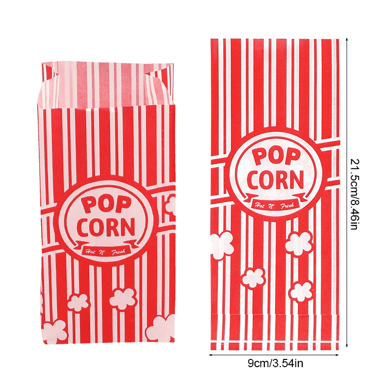 50Pcs Popcorn Packaging Bags S - Food Snacks Party ulasan dan harga