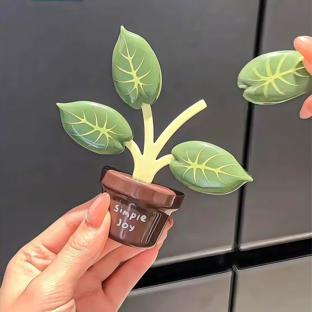 Green Plant Leaf Magnetic Seal - Food Snacks That Are Green ulasan dan harga