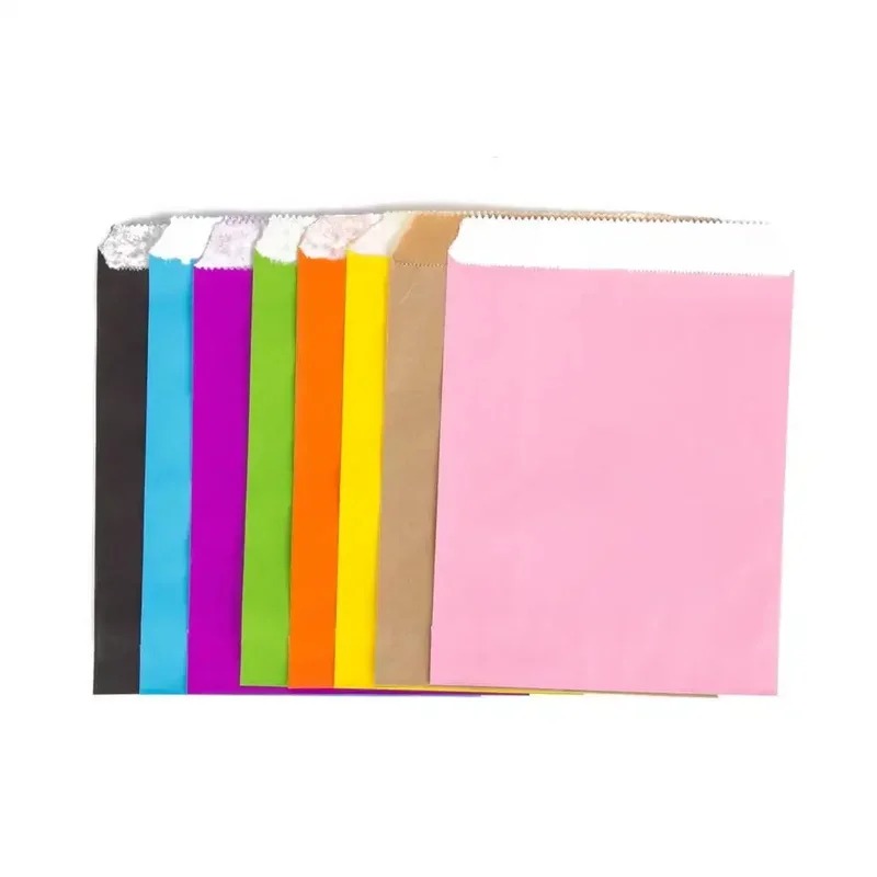 50/100pcs color Gift Kraft Pap - Food Snacks Party ulasan dan harga