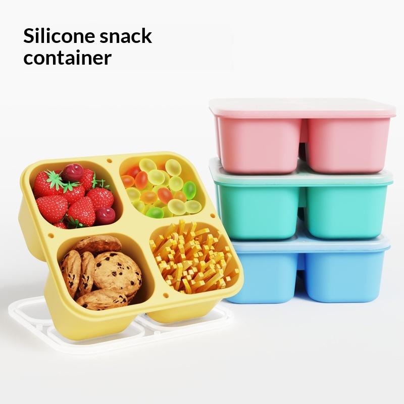 Silicone Snack Box: Food Grade - Food Snacks For Picnic ulasan dan harga